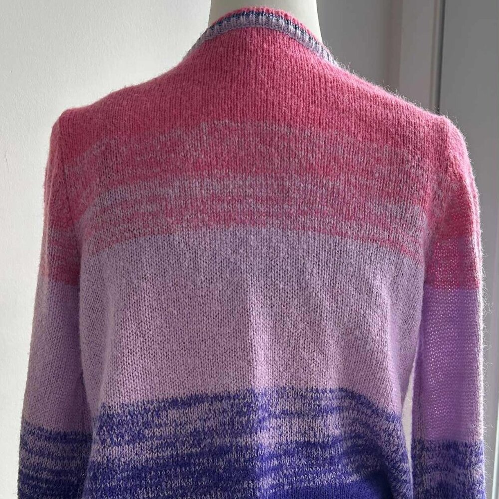 Lilly Pulitzer Ombré Knit Twin Set Cardigan and Shell in Pink & Violet – US S - Picture 5 of 13